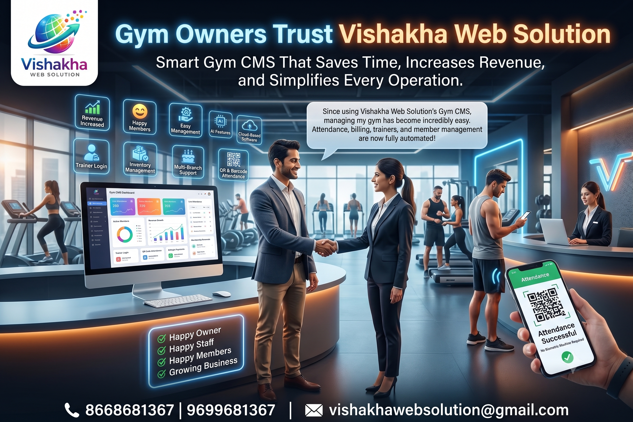 Best gym CMS Nagpur software preview